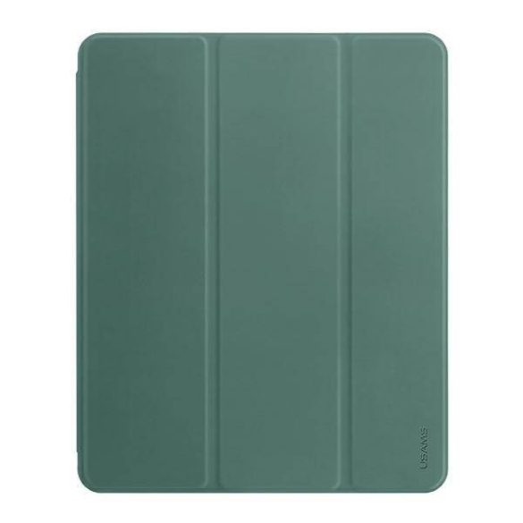 USAMS Case Winto iPad Air 10.9" 2020 sötétzöld Smart Cover tok