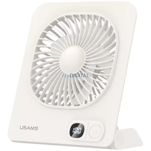 USAMS könnyű mágneses asztali ventilátor - fehér