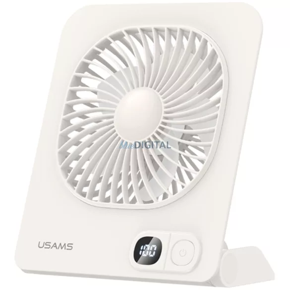 USAMS könnyű mágneses asztali ventilátor - fehér