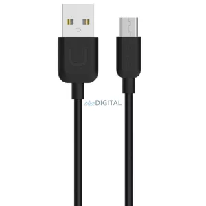USAMS kábel U-Turn microUSB 1m fekete 2A MICUSBXD01 (US-SJ098)