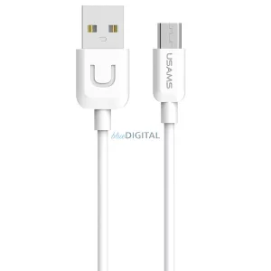 USAMS kábel U-Turn microUSB 1m fehér 2A MICUSBXD02 (US-SJ098)