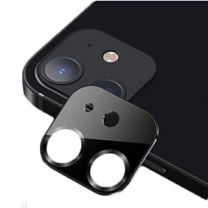 USAMS kamera lencse védő fólia fekete szegéllyel iPhone 12 Mini