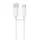 USAMS U98 szilikon USB-C kábel 3A gyorstöltés - fehér