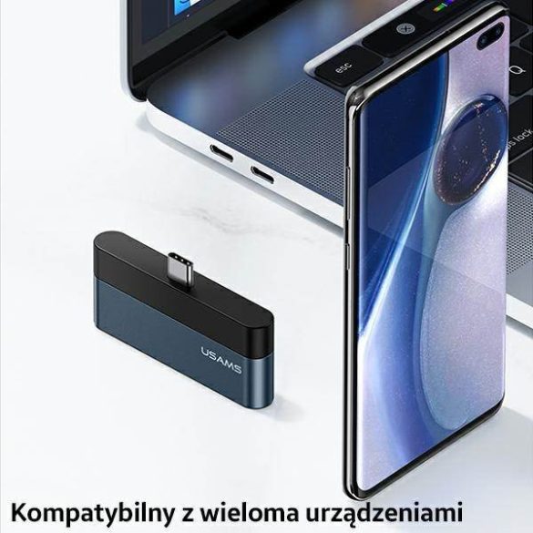 USAMS Adapter HUB USB 2.0/USB 3.0/USB-C szürke