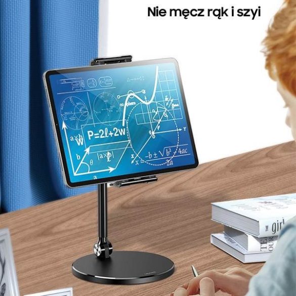 USAMS asztali telefon/tablet tartó fekete ZJ057ZJ01 (US-ZJ057) Fém