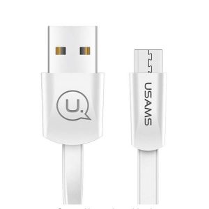 USAMS kábel lapos U2 microUSB 1,2m fehér SJ201MIC02 (US-SJ201)