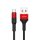 USAMS kábel fonott U5 2A micro USB piros 1,2m SJ224USB02 (US-SJ224)