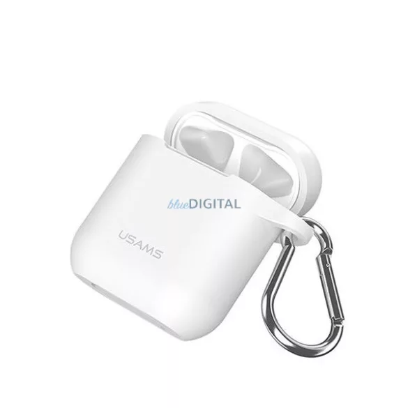 USAMS szilikon védőtok AirPods-hoz (US-BH423) - fehér