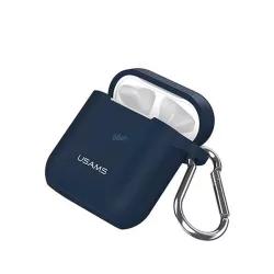 USAMS szilikon védőtok AirPods-hoz (US-BH423) - kék
