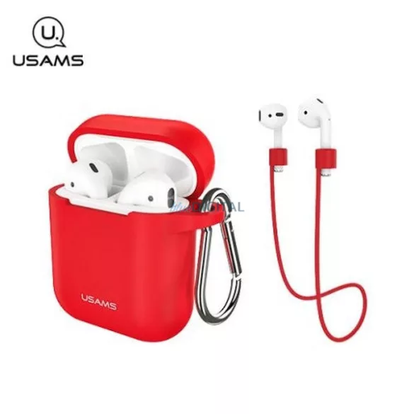 USAMS tok AirPods 1 - piros