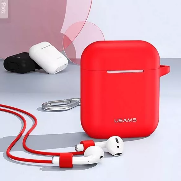 USAMS tok AirPods 1 - piros