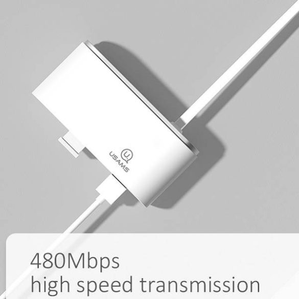 USAMS adapter HUB 4xUSB 2.0 fehér