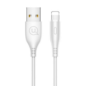 USAMS kábel U18 lightning 2A gyorstöltés 1m fehér SJ266USB02 (US-SJ266)