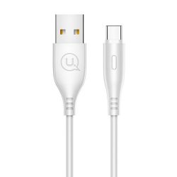   USAMS kábel U18 USB-C 2A gyorstöltés 1m fehér SJ267USB02 (US-SJ267)