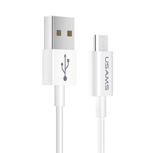 USAMS kábel U23 microUSB 2A gyorstöltés 1m fehér SJ284USB01 (US-SJ284)