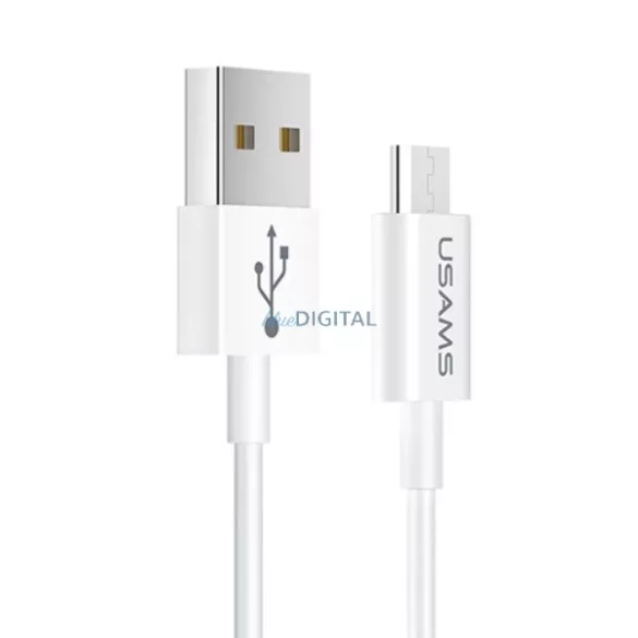 USAMS kábel U23 microUSB 2A gyorstöltés 1m fehér SJ284USB01 (US-SJ284)