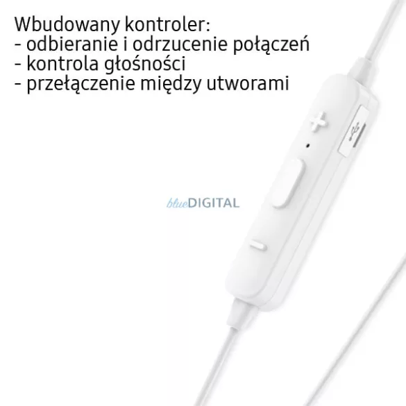 USAMS Bluetooth sztereó fejhallgató LN sorozat fehér