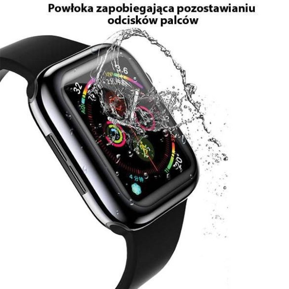 USAMS Tok védőtok Apple Watch 4/5/6/SE 44mm. Fekete