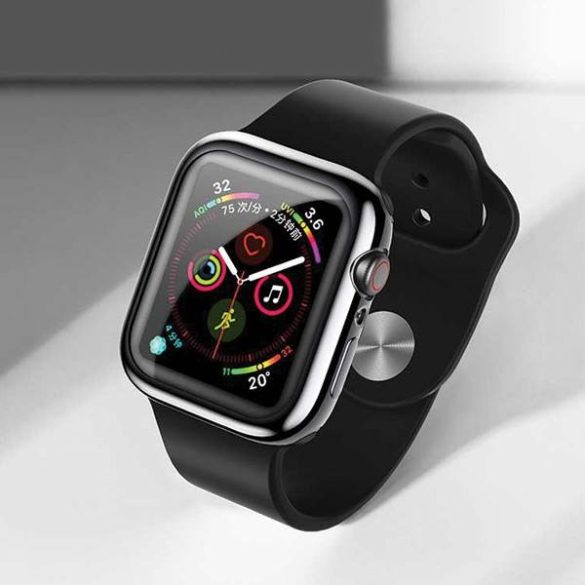 USAMS Tok védőtok Apple Watch 4/5/6/SE 44mm. Fekete