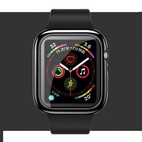 USAMS Tok védőtok Apple Watch 4/5/6/SE 44mm. Fekete