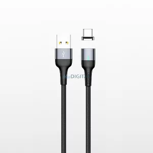 USAMS kábel magnetyczny U28 lightning2.4A Fast Charge 1m pleciony stalowy/tarnish SJ326USB01 (US-SJ326)
