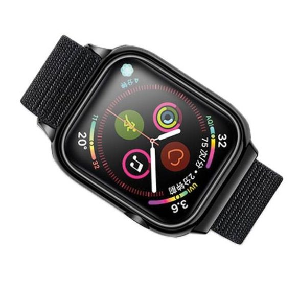 USAMS szíj tokkal Apple Watch 4/5/6/7/ SE 40/41mm. fekete ZB73IW1 (US-ZB073)