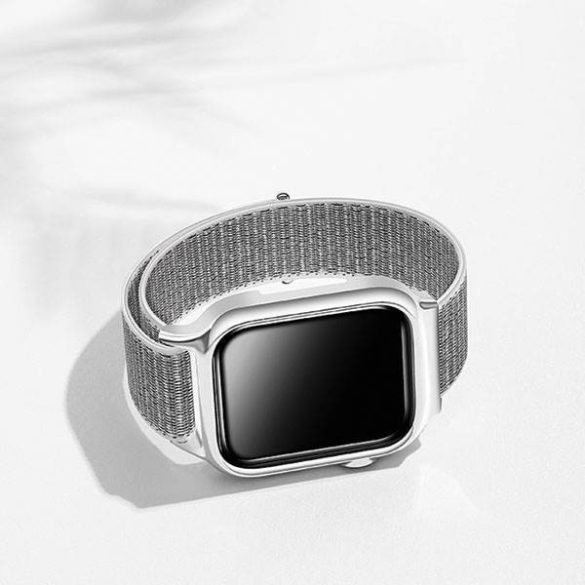 USAMS szíj tokkal Apple Watch 4/5/6/7/ SE 40/41mm. fekete ZB73IW1 (US-ZB073)