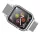 USAMS Apple Watch szíj tokkal 4/5/6/7/SE 44/45mm (US-ZB074) - ezüst