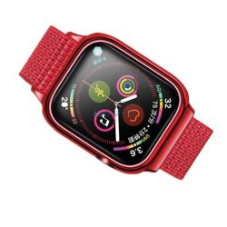   USAMS tok és csereszíj Apple Watch 4/5/6/7/SE 44/45mm - piros