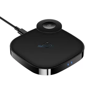 USAMS US-CD89 indukciós töltő 2az1-ben Apple Watch/okostelefon - fekete