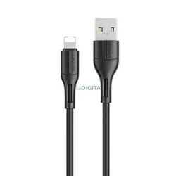   USAMS kábel U68 lightning 2A gyorstöltés 1m fekete SJ500USB01 (US-SJ500)