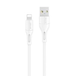   USAMS kábel U68 lightning 2A gyorstöltés 1m fehér SJ500USB02 (US-SJ500)