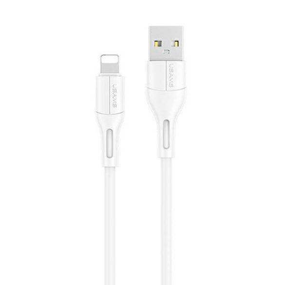 USAMS kábel U68 lightning 2A gyorstöltés 1m fehér SJ500USB02 (US-SJ500)