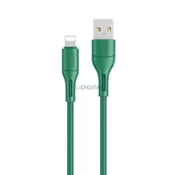   USAMS kábel U68 lightning 2A gyorstöltés 1m zöld SJ500USB04 (US-SJ500)