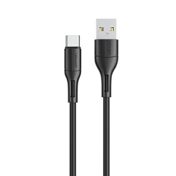 USAMS kábel U68 USB-C 2A gyorstöltés 1m fekete SJ501USB01 (US-SJ501)