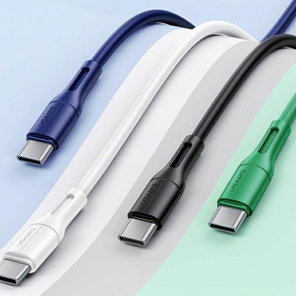 USAMS kábel U68 USB-C 2A gyorstöltés 1m fekete SJ501USB01 (US-SJ501)