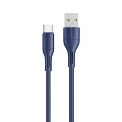   USAMS kábel U68 USB-C 2A gyorstöltés 1m kék SJ501USB03 (US-SJ501)