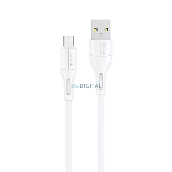 USAMS kábel U68 microUSB 2A gyorstöltés 1m fehér SJ502USB02 (US-SJ502)