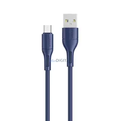   USAMS kábel U68 microUSB 2A gyorstöltés 1m kék SJ502USB03 (US-SJ502)