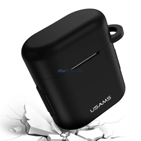 USAMS védőtok a FreeBuds 2 Pro, szilikon, fekete, BH501FBUS01 (US-BH501)