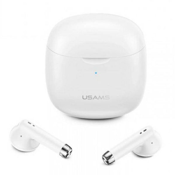 USAMS Bluetooth fülhallgató 5.0 TWS IA sorozat vezeték nélküli fehér BHUIA02 (US-IA04)