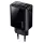 USAMS Hálózati töltő 1xUSB-C+1xUSB T40 20W LED (csak a fej) PD3.0 + QC3.0 gyors töltő fekete CC133T