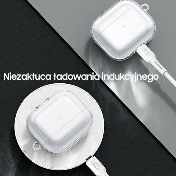 USAMS Tok védőtok AirPods 3 átlátszó fekete tok