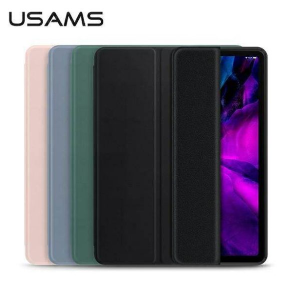 USAMS Case Winto iPad Pro 11" 2021 fekete Smart Cover tok