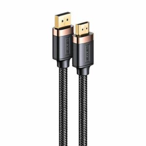 USAMS kábel DP - HDMI U74 2.0m fekete 4K HD SJ530HD01 (US-SJ530)