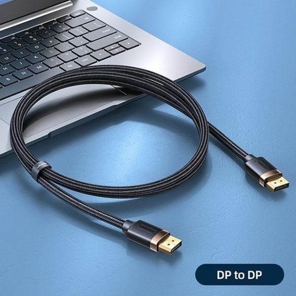 USAMS kábel DP - DP U74 2.0m fekete 4K HD SJ531HD01 (US-SJ531)