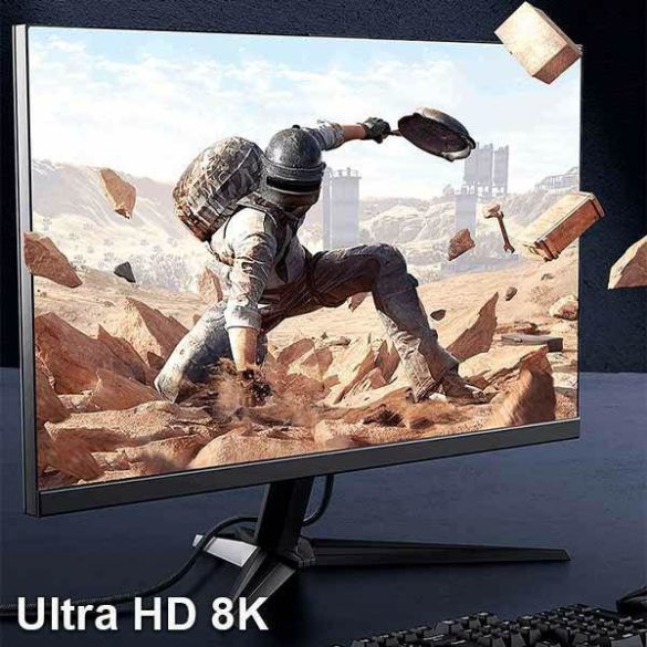 USAMS kábel DP - DP 1.4 HD U75 2.0m fekete 8K HD SJ532DP01 (US-SJ532)