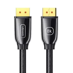   USAMS kábel DP - DP 1.4 HD U75 3.0m fekete 8K HD SJ533DP01 (US-SJ533)