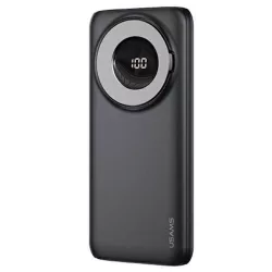   USAMS Powerbank PB62 10000mAh 20W QC3.0+PD mágneses vezeték nélküli gyorstöltés fekete 10KCD17101 (US-CD171)