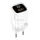 USAMS hálózati töltő 1xUSB-C + 1xUSB T46 33 W (csak a fej) PD 3.0 + QC 3.0 gyorstöltés fehér CC152TC02 (US-CC152)